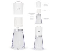 Machine broyeur de glace 2 en 1 pour granités et glace pilée couleur blanc Desig