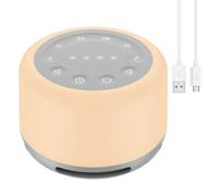 Machine Bruit Blanc, 24 Sons Apaisants, 7 Veilleuse, Machine a Bruit Blanc pour Bébé Adulte Enfant, Minuterie et Fonction Mémoire, USB, White Noise Machine de Dormir, Sommeil, Bureau, Maison, Voyage