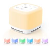 Machine Bruit Blanc, 40 sons Apaisants, 7 Veilleuse Bruit Blanc, Machine à Bruit Dormir pour Bebe Adulte Enfant, Minuterie et Fonction Mémoire, USB, White Noise Machine Sommeil, Maison, Bureau, Voyage