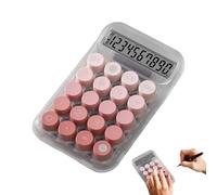 Machine Calcul Mécanique - Clavier Tactile Antidérapant, Modèle Transparent Design Mignon, Pochette Bureau Esthétique | Outil Calcul Mathématique pour Écolier Professionnel Cours