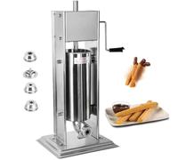 machine churros 3l/5l/7l machine a donuts verticale en acier inoxydable avec 4 buses avec formes distinctes, churrera professionnelle pour churros et matraques,7L