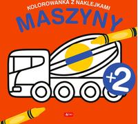 Machine Coloring Book with Stickers - Collective Works (Malbücher für Kinder auf Polnisch)