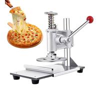 Machine commerciale à pâte à pizza, presse à pâtisserie manuelle en acier inoxydable avec angle de bras réglable, facile à nettoyer, pour pizza commerciale ou familiale, tartes et tortillas 12CM