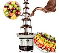 Machine commerciale de fontaine à chocolat, avec fonctions de fusion et de chauffage, for centres commerciaux, hôtels, restaurants occidentaux et mariages(6tiers)