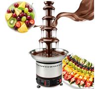 Machine commerciale de fontaine à chocolat, avec fonctions de fusion et de chauffage, for centres commerciaux, hôtels, restaurants occidentaux et mariages(5tiers)
