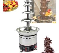 Machine commerciale de fontaine à fondue au chocolat 300W, température réglable, conception à 4/5/6niveaux for les fêtes, les mariages et les événements(4tiers)
