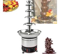 Machine commerciale de fontaine à fondue au chocolat 300W, température réglable, conception à 4/5/6niveaux for les fêtes, les mariages et les événements(5tiers)
