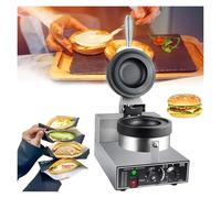 Machine Commerciale de gaufrier de Hamburger, Machine de Hamburger de crème glacée, Machine de Cuisson de Hamburger de Panini, Presse à Sandwich de gaufrier de Hamburger de 1200W,220V