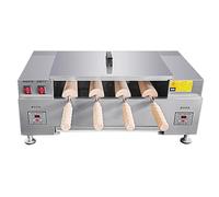 Machine commerciale de gril de cornet de crème glacée, machine de four de rouleau de gâteau de cheminée de 3000 W avec 4 rouleaux, boulanger électrique de gâteau de pain de cheminée Digital display