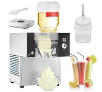 Machine commerciale de machine à glaçons en flocon de neige avec plateau tournant électrique en acier inoxydable, rasoir haute capacité pour les restaurants et les snack-bars