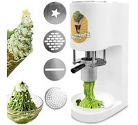 Machine commerciale de presse à crème glacée Spaghetti, 80W,420ml, for la formation de nouilles, machine à crème glacée électrique avec démarrage à une touche(White)