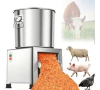 Machine commerciale for l'alimentation de volaille, hachoir-déchiqueteur en acier inoxydable à 4 lames, coupe-légumes 1850 W, râpe-trancheuse à légumes, découpe de légumes for l'élevage