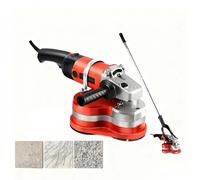 Machine Compacte à Poncer et Polir les Sols Électrique 3800W, 6 Vitesses Réglables avec Meules Diamant pour Surfacage Béton Sans Poussière, Polissage Pierre et Ponçage des Bords