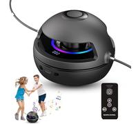 Machine corde a sauter sans fil pour enfant,Machine à Sauter à Corde Intelligente avec Télécommande, LED Compteur,Musique Bluetooth,1-10 Vitesse,Corde à Sauter Entraînement (Noir)