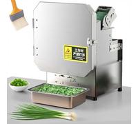 Machine Coupe-Légumes Professionnelle 300W, Épaisseur Réglable 1,5-35mm, Trancheuse Électrique Rapide pour Ciboulettes Céleri Poireaux, Usage Restaurant Cuisine Pro