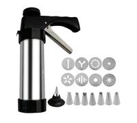 Machine creuse multifonctionnelle, machine à,Machine à biscuits hygiénique et sûre Churro Maker - Machine creuse avec 8 becs de plastification pour desserts, biscuits et gâteaux