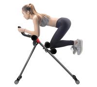 Machine d'Abdominaux Multifonctionnelle à Domicile Entraîneur Abdominal - Réglable, Pliante, Protection Genoux, Pour Sculpture Corporelle et Entraînement Abdominal, Charge 136 kg (Noir)