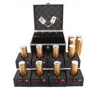 Machine D'Allumage De Feu d'artifice Froid, (8 PièCes) avec BoîTier De Protection Shell + 2 TéLéCommandes, SystèMe De TéLéCommande sans Fil, pour ScèNe De Mariage