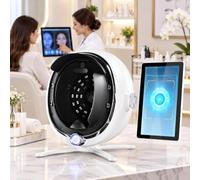 Machine d'Analyse de Peau Faciale 3D Avancée Analyseur d'Humidité Pro | Détecteur Numérique Intelligent pour Spa Imagerie 8 Spectres IA Détection 14 Problèmes 38MP Multilingue