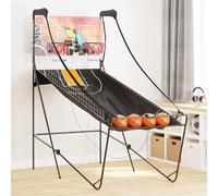 vidaXL Machine d'arcade de basket 4 balles pour 2 joueurs Noir