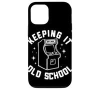 Machine d'arcade de Jeu rétro Arcade Keeping It Old School Coque pour iPhone 12/12 Pro