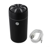 Machine d'aromathérapie pour voitures avec fonctionnement silencieux et éclairage vibrant à sept couleurs (noir)