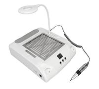 Machine D'art D'ongle, 48W 6 en 1 Perceuse à Ongles Machine de Polissage Collecteur de Poussière D'ongle Aspirateur Collecteur de Poussière D'ongle avec Lampe à Ongles Aspirateur