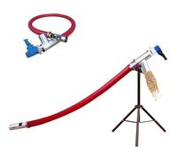 Machine D'Aspiration De Grains éLectrique - Convoyeur à Vis - Aspiration Puissante Pour Un Transport CéRéAles, Ciment, Engrais Et Gravier, UtiliséEs En Agriculture Et En Industrie(1.5M+bracket)