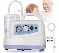 Machine d'aspiration médicale portable, aspirateur électrique de flegme à usage domestique avec tube de collecte d'expectorations, dispositif d'élimination du mucus de table pour soins à domicile