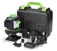 Machine d'auto-nivellement multifonction à 16 lignes 3° - Outil de nivellement rechargeable avec batterie au lithium - Autocollant mural omnidirectionnel - Kit d'outils de bricolage étanche