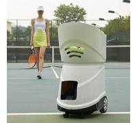 Machine de balle de tennis portable avec batterie externe, lanceur d'entraînement multi-balles pour l'entraînement, capacité jusqu'à 150 balles