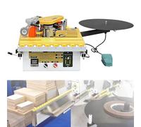 Machine de bande de chant portable, automatique avec contrôle par micro-ordinateur, température et vitesse réglables, collage double face pour l'étanchéité des courbes et des bords droits