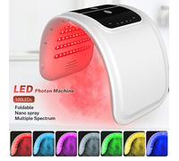 Machine de beauté 7 couleurs LED - PDT photon thérapie - 100 perles LED - Machine de beauté faciale à photons LED - 24W - 220V