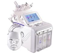 Machine de beauté à hydrogène 7 en 1 avec masque facial LED, hydratant (blanc)