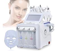 Machine de beauté faciale à hydrogène, 7 en 1 multifonctionnelle hydrodermabrasion pour soins de la peau et rajeunissement, appareil de spa à domicile