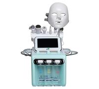 Machine de beauté hydrogène et oxygène, 7 en 1 avec masque facial LED, appareil multifonctionnel à petites bulles pour nettoyage en profondeur du visage, spa, épluchage hydro dermabrasion