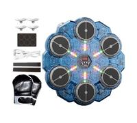 Machine de boxe avec musique - Machine de boxe murale ABS 33,5 x 36,5 x 3,7 cm | Équipement d'entraînement rythmique LED | Exercice physique à 9 vitesses Exercice à domicile Entraînement en intérieur
