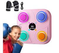 Machine de boxe de musique - Target de poinçonnage du support mural durable, pavé de réaction interactif | ABS Fitness Exercise Exercice Punch Sac pour l'entraînement à domicile, Coordination d'agilit