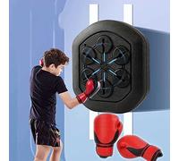 Machine de Boxe Électronique avec Musique - Pratique Mur Cible Tapis de Boxe pour Exercice Main-Oeil Réflexe de Coordination - Convient Aux Enfants, Adultes et Adolescents