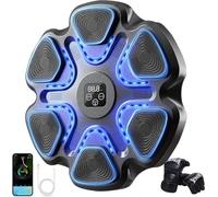 Machine de Boxe électronique, LED Intelligente, Musicale,Idéal Domicile - Smart Boxing Music Target Mural, Entraînement de Boxe pour Adultes et Enfants 9 Vitesse