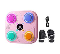 Machine de boxe électronique, machine de boxe intelligente,de boxe musicale intelligente - Cible de réaction de boxe murale, pad de boxe d'exercice interactif pour l'entraînement de cas