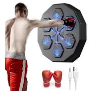 Machine de Boxe, Cible de Boxe Électronique Musicale Murale, Machine de Boxe Musicale Murale, Équipement de Boxe Lumineux Rechargeable, Adapté Aux Enfants et Aux Adultes.