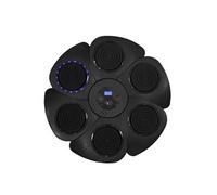 Machine de boxe murale avec enceinte intégrée et une paire de gants et 4 bandes auto-agrippantes - - ALTOBUY Noir