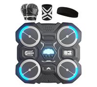 Machine de boxe murale - Entraîneur de frappe mural - Coussin de boxe électronique Reflex - Musique murale - Machine de boxe rythme - Équipement d'entraînement à LED intelligent pour la vitesse de