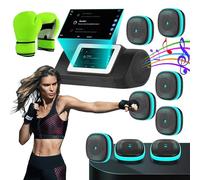 Machine de boxe murale - Vitesse et mode réglables, écran HD, gants inclus, équipement de fitness pour adultes et enfants