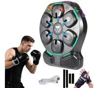 Machine de Boxe Musicale Adulte, Machine de boxe à musique avec lumières LED, Bluetooth, 9 Modes de Vitesse et Mode de Comptage, Boxing Machine pour Enfants/Adultes, Sport Maison, Boxe Mural Musique