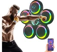 Machine de boxe musicale, connectivité Bluetooth, modes personnalisables, comptage intelligent des LED, BLANC