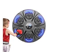 Machine de boxe musicale - Cuir PU | Machine à poinçonner - Équipement de gymnastique de boxe | Montage mural électronique pour entraînement, exercice, sport, kick, adultes, adolescents, filles, home