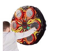 Machine de boxe musicale : équipement d'entraînement physique intelligent, entraînement de boxe interactif avec lumières rythmiques, entraînement mural pour enfants et adultes