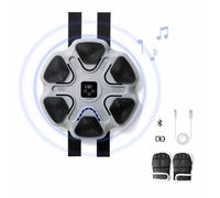 Machine de Boxe Musicale - INNOVAGOODS - Rechargeable - Bluetooth - Écran Numérique - 6 Panneaux de Frappe